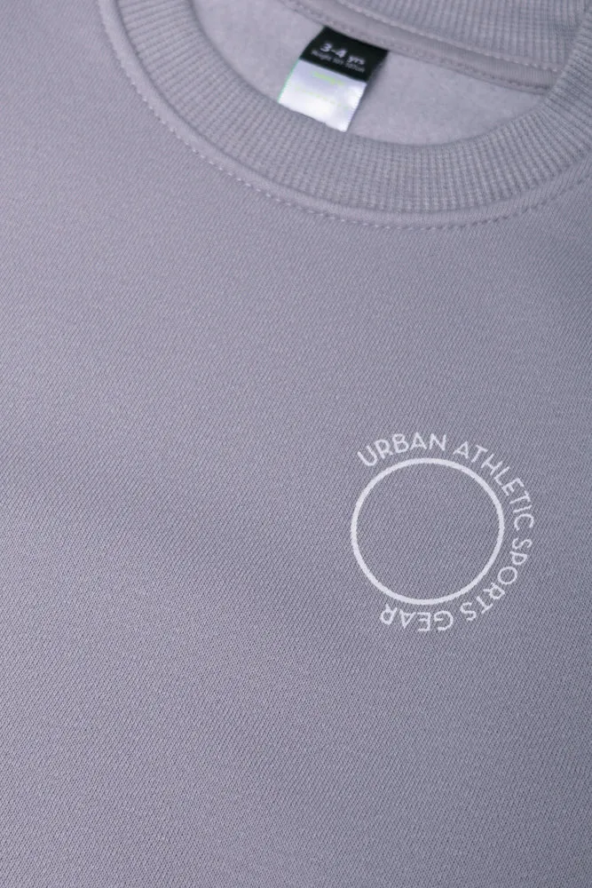 Crew Neck Tracktop Grey