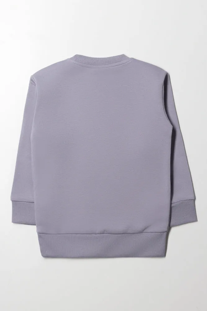 Crew Neck Tracktop Grey