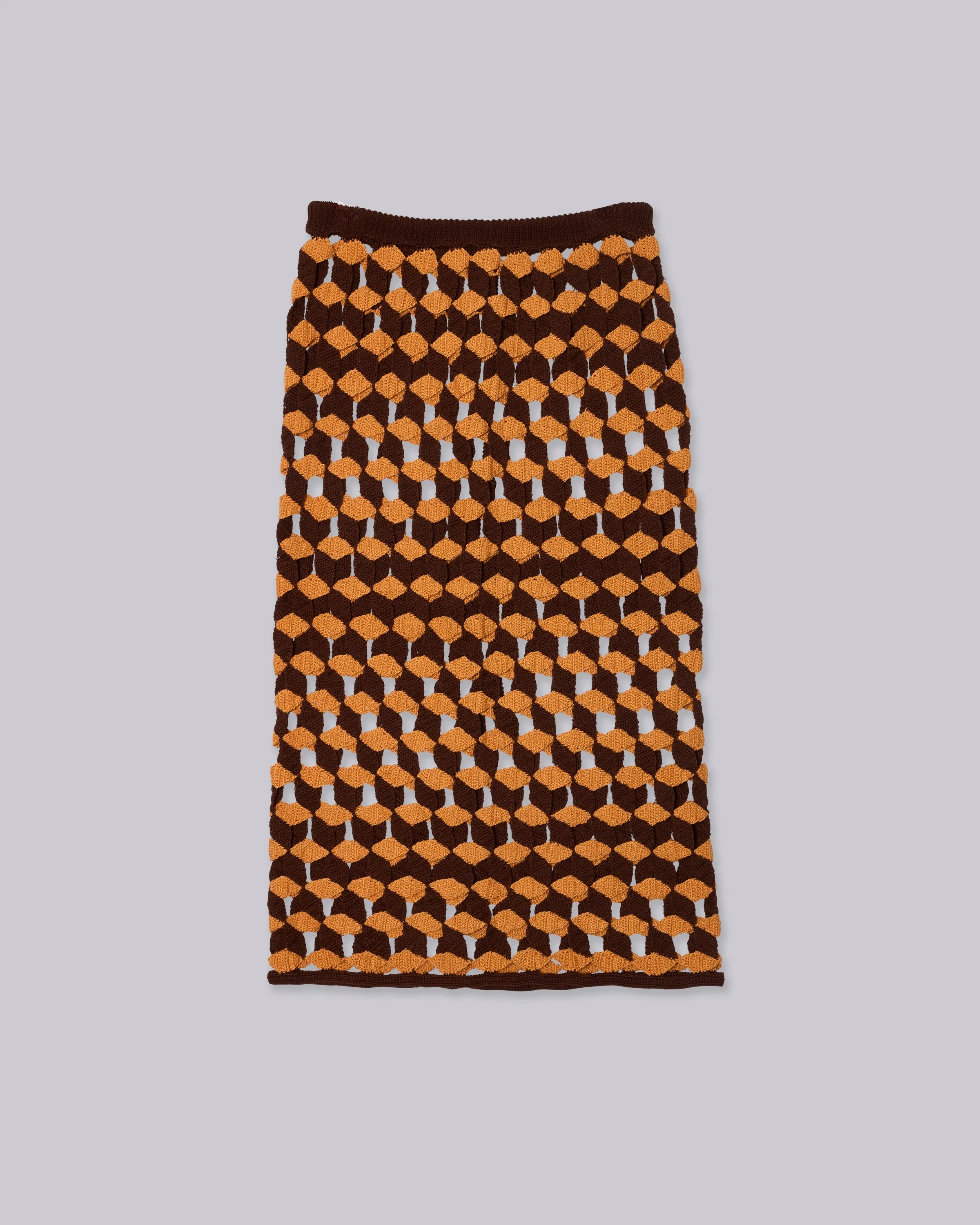 Crochet Skirt in  Sun x Wood