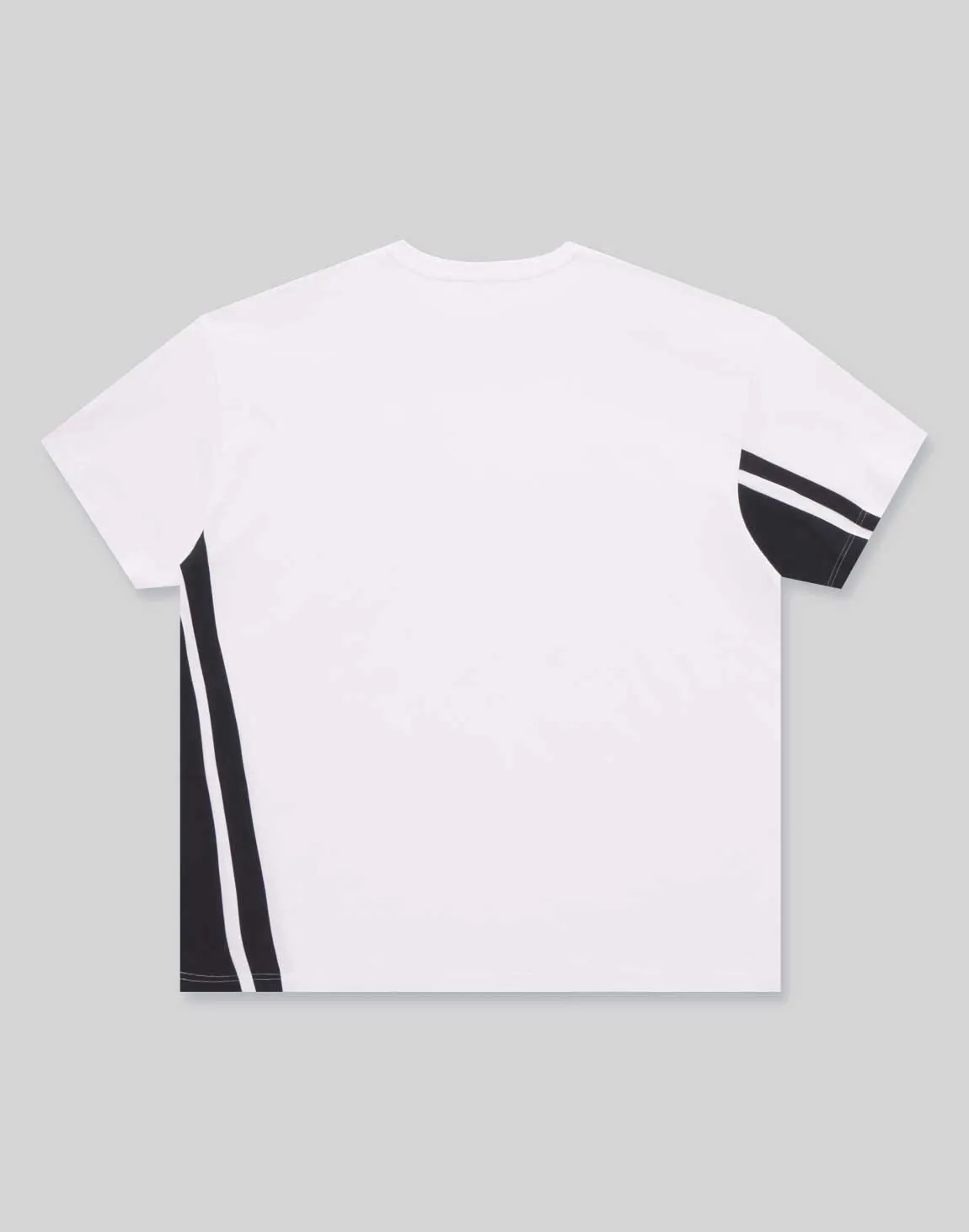 CRONOS 2LINES SWITCHED OVERSIZE T-SHIRTS【WHITE】