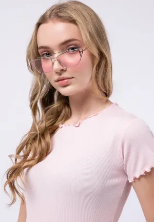 Crop Top with Frill Details