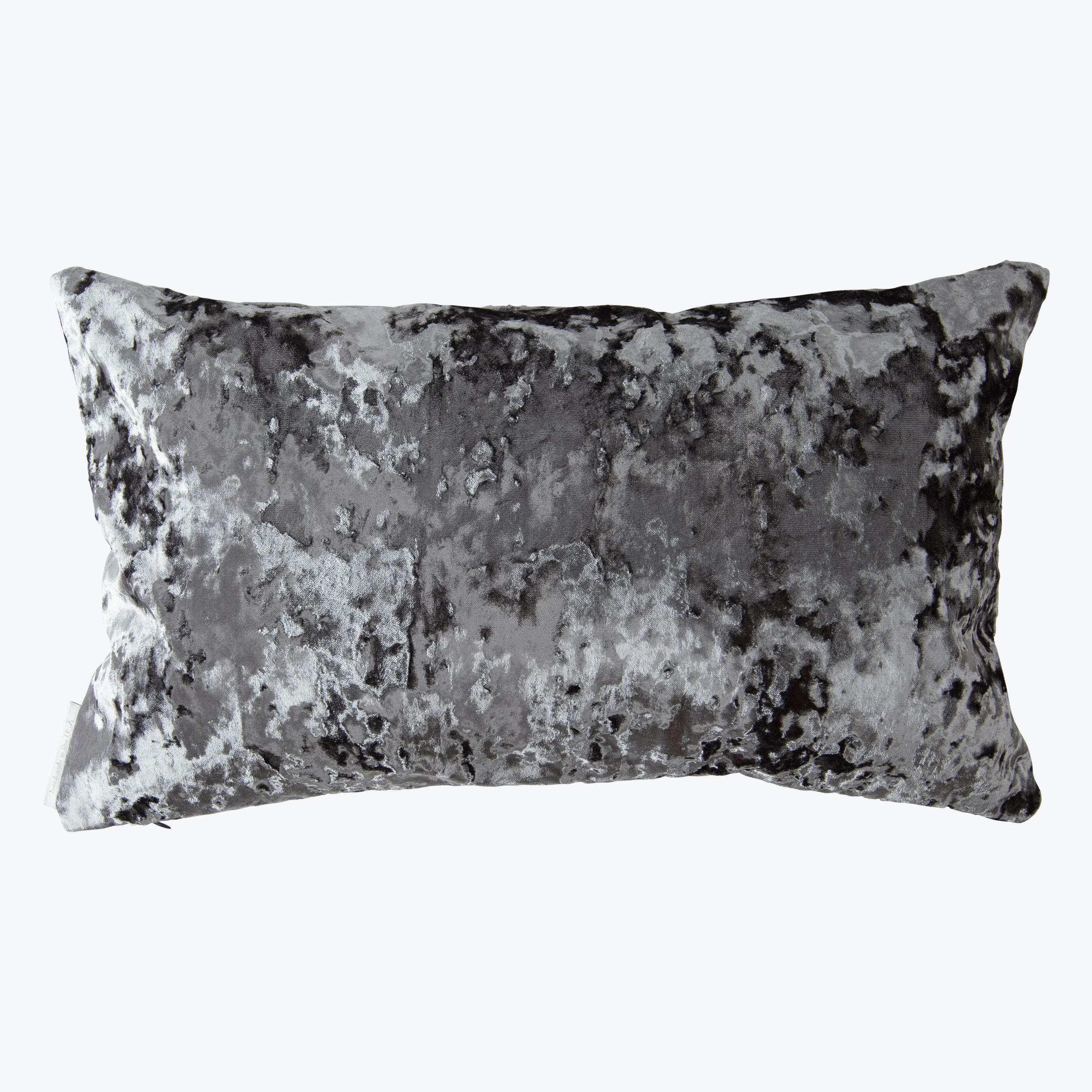Crushed Velvet Pillow, Silver