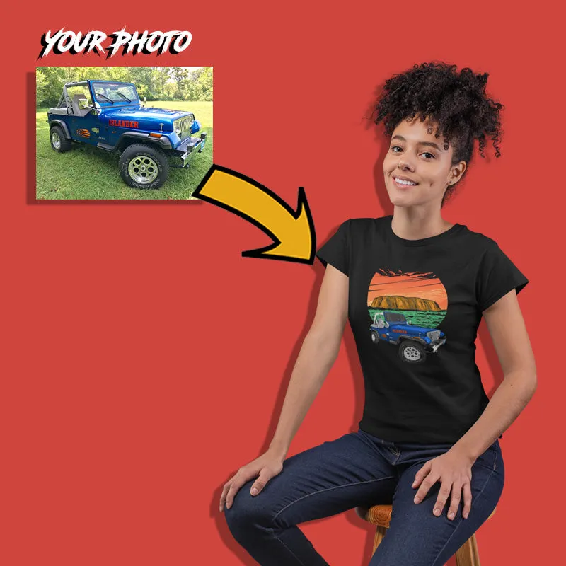 Custom Print for Women | Fitted T-shirt