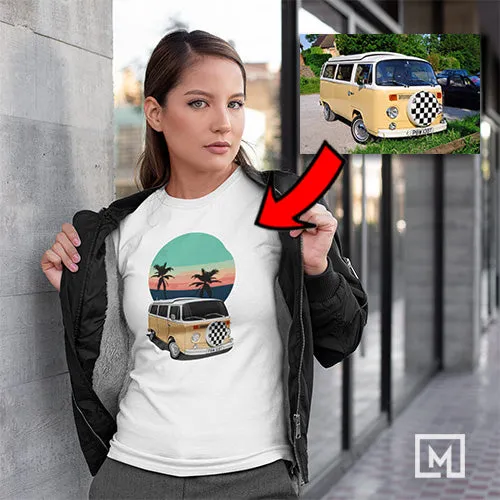 Custom Print for Women | Fitted T-shirt