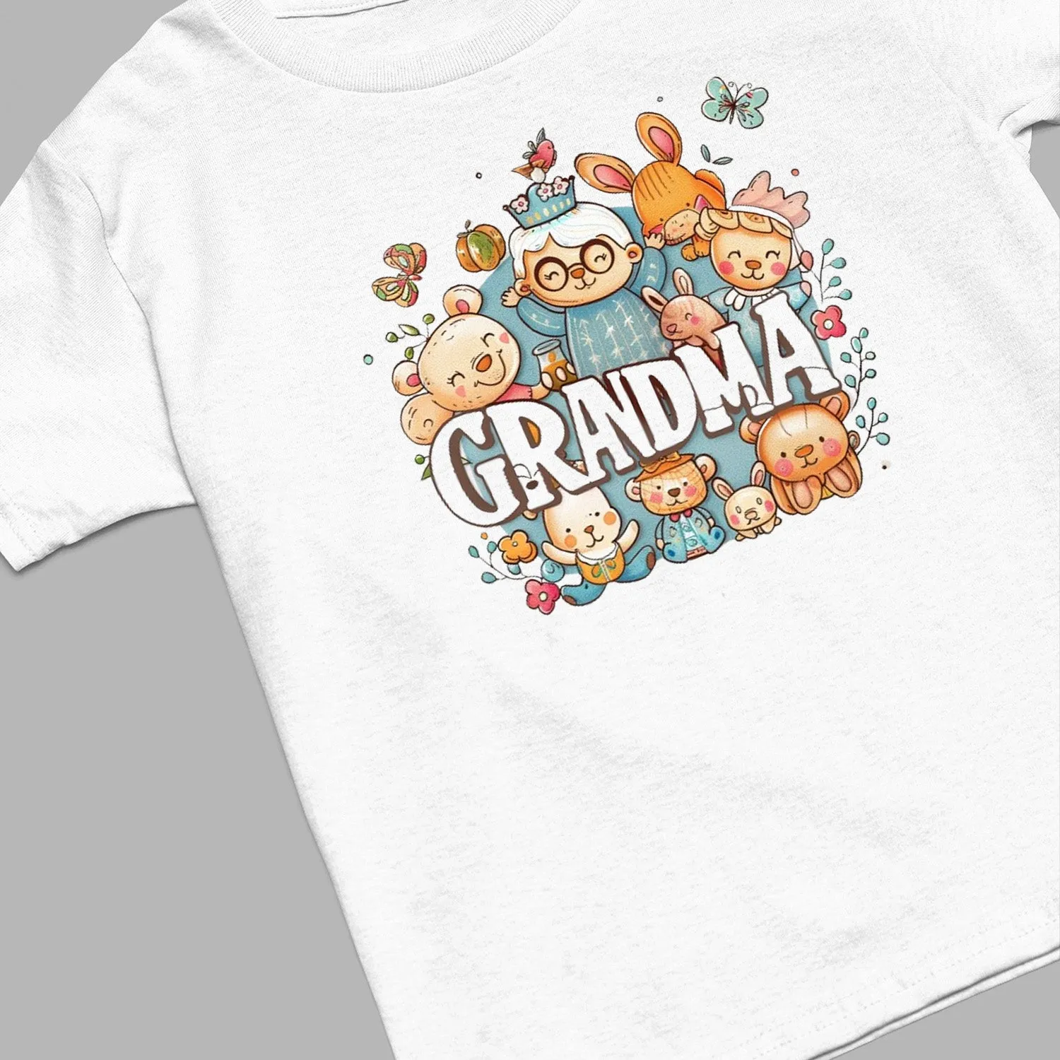 Cute Chibi Grandma T-Shirt, Teddy Bear Nana Shirt, Celebrate Mom, Nana Shirt, Grandma Hoodie, Grandma Shirt, Mother's Day Gift For Grandma, Happy Mother's Day