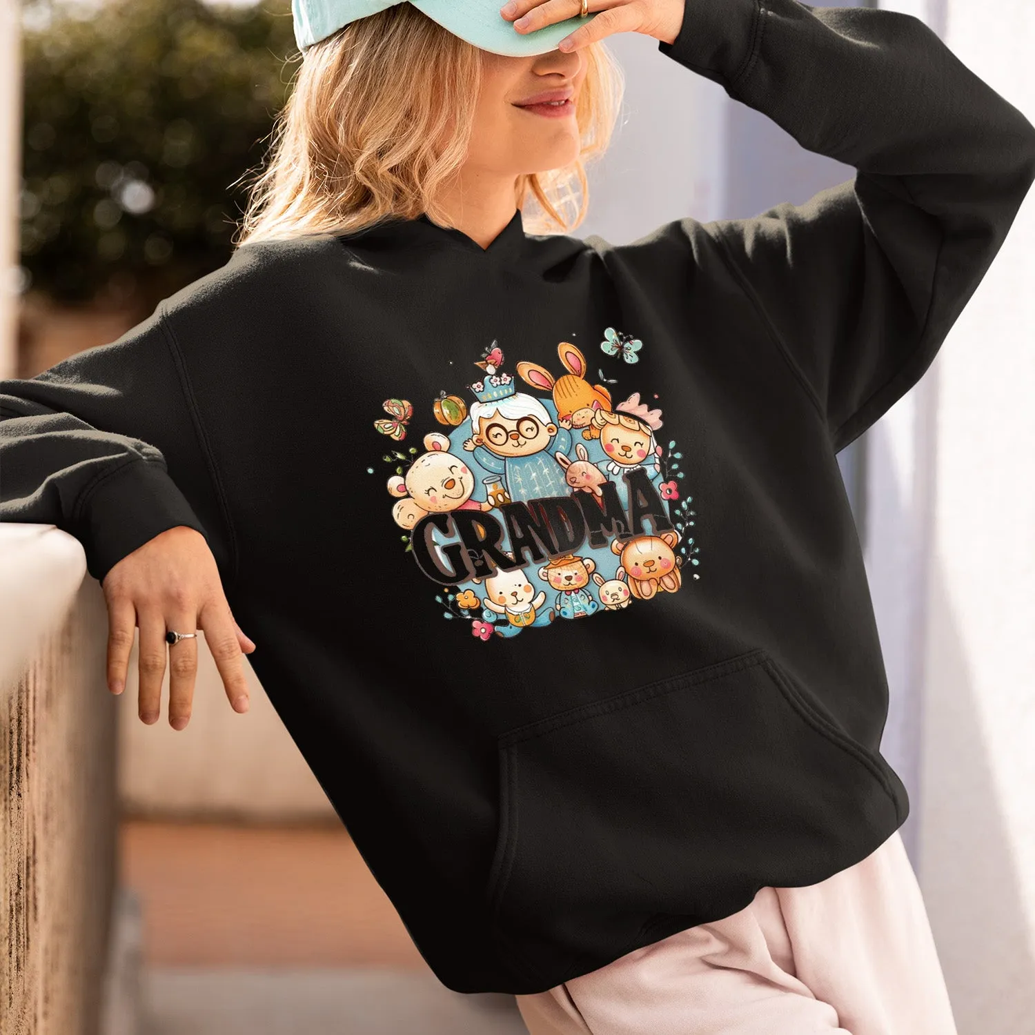 Cute Chibi Grandma T-Shirt, Teddy Bear Nana Shirt, Celebrate Mom, Nana Shirt, Grandma Hoodie, Grandma Shirt, Mother's Day Gift For Grandma, Happy Mother's Day
