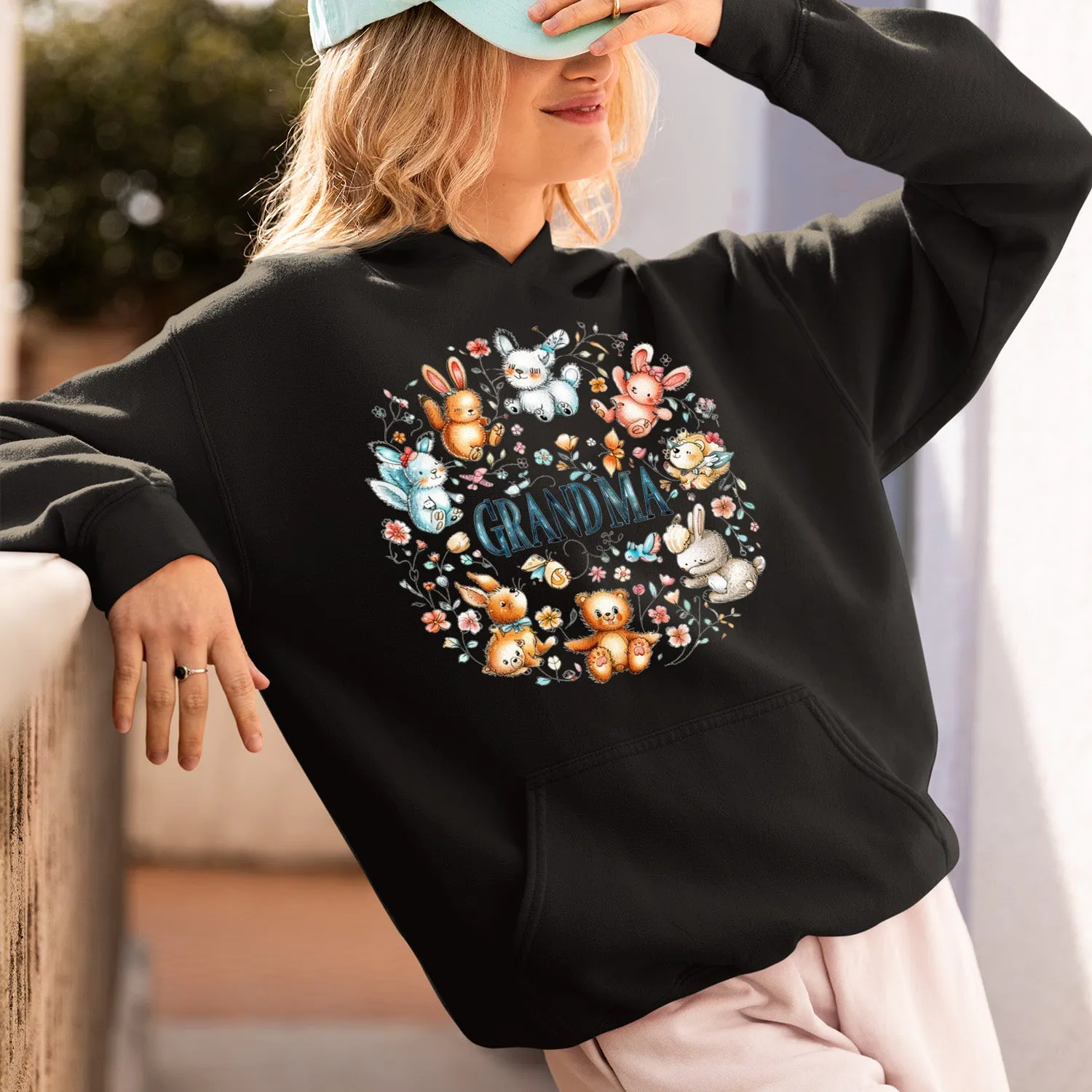 Cute Chibi Grandma T-Shirt, Teddy Bear Nana Shirt, Celebrate Mom, Nana Shirt, Grandma Hoodie, Grandma Shirt, Mother's Day Gift For Grandma, Happy Mother's Day