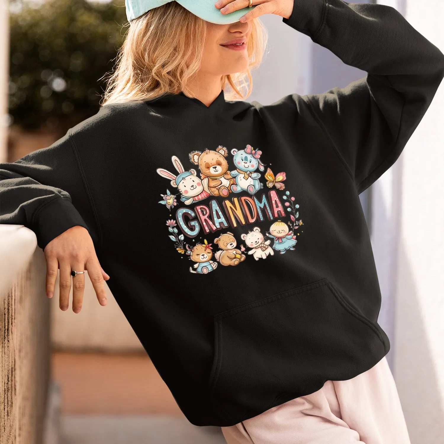 Cute Chibi Grandma T-Shirt, Teddy Bear Nana Shirt, Celebrate Mom, Nana Shirt, Grandma Hoodie, Grandma Shirt, Mother's Day Gift For Grandma, Happy Mother's Day