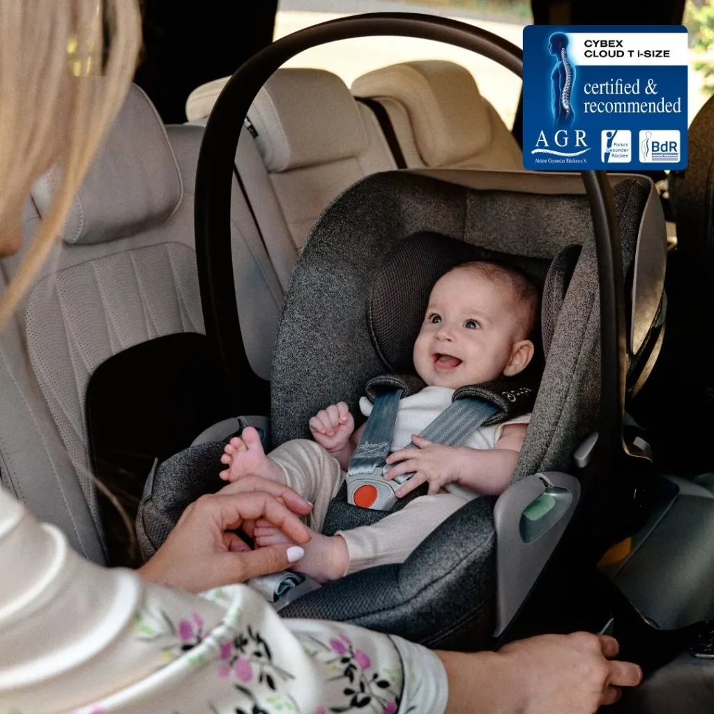 CYBEX Cloud T i-Size Plus Car Seat - Cozy Beige