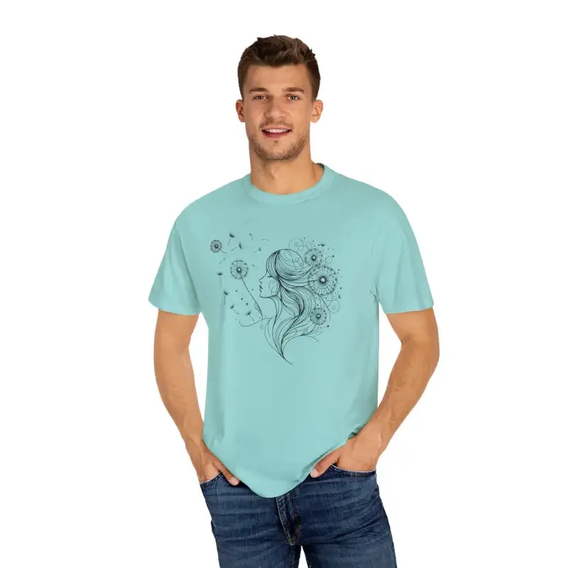 Dandelions Dreams Comfort Tee for Cozy Woman