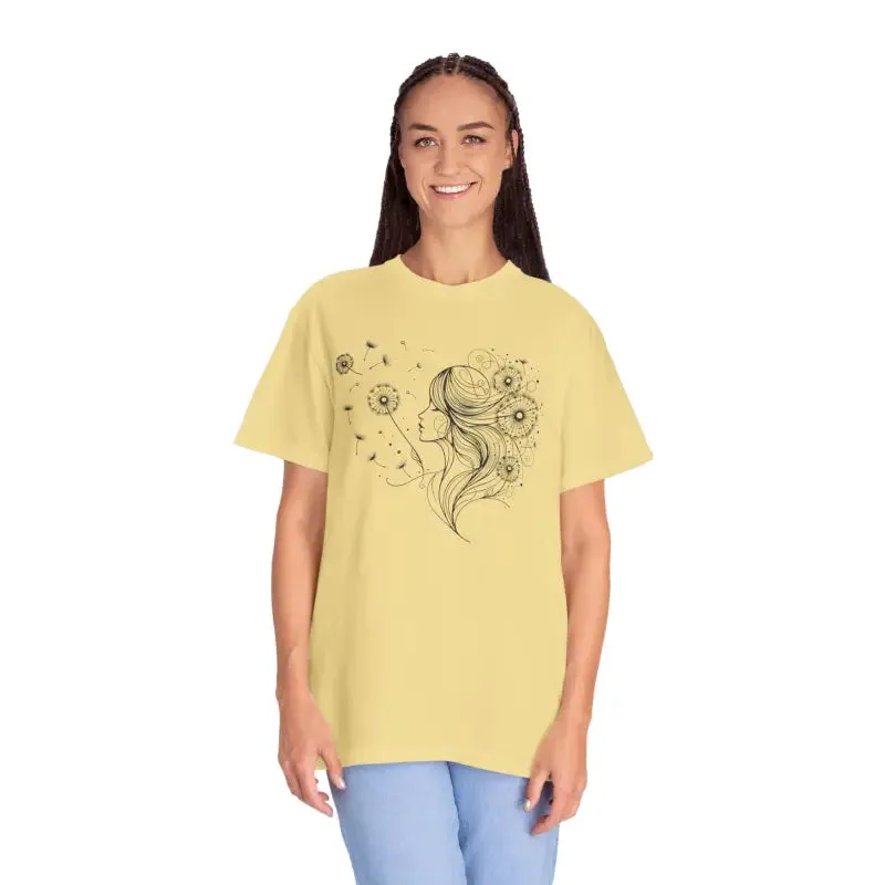 Dandelions Dreams Comfort Tee for Cozy Woman
