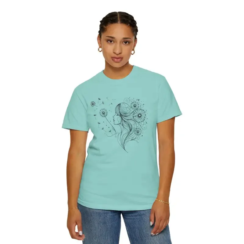 Dandelions Dreams Comfort Tee for Cozy Woman
