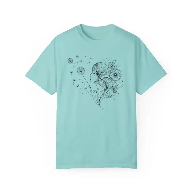 Dandelions Dreams Comfort Tee for Cozy Woman
