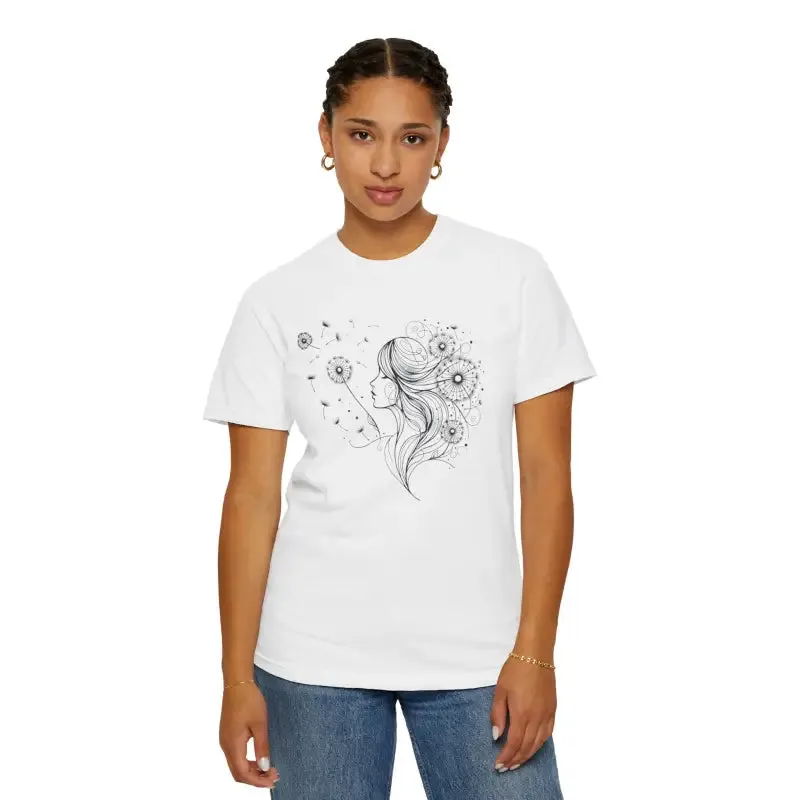 Dandelions Dreams Comfort Tee for Cozy Woman
