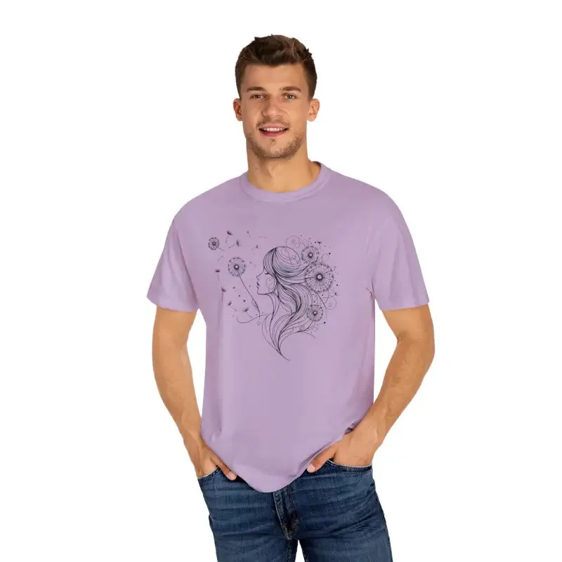 Dandelions Dreams Comfort Tee for Cozy Woman