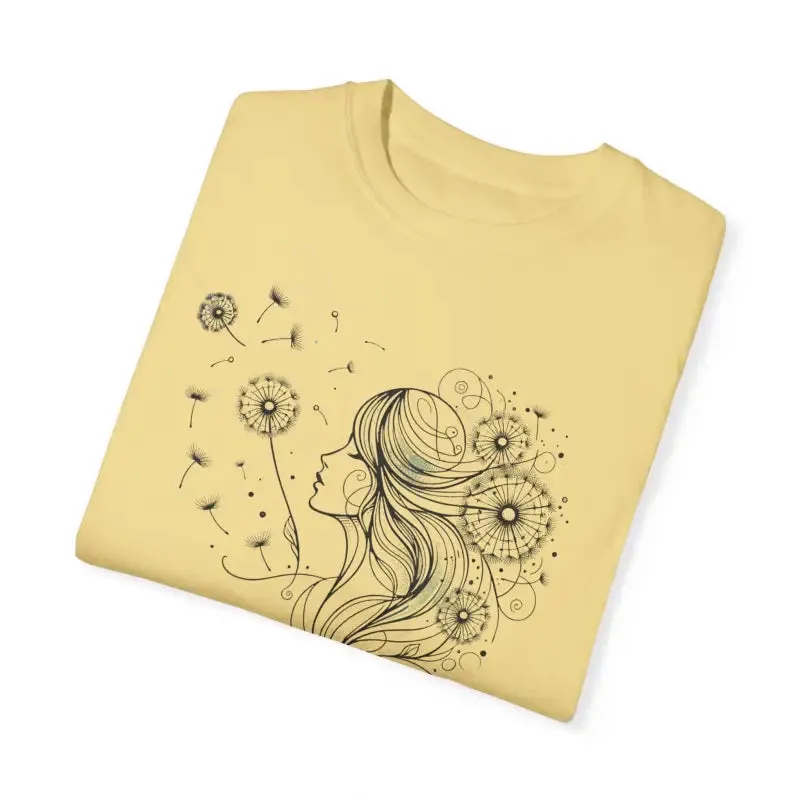Dandelions Dreams Comfort Tee for Cozy Woman