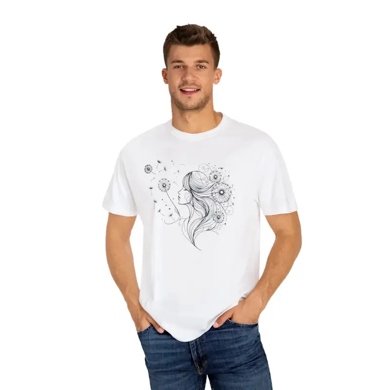 Dandelions Dreams Comfort Tee for Cozy Woman