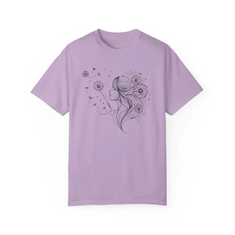 Dandelions Dreams Comfort Tee for Cozy Woman