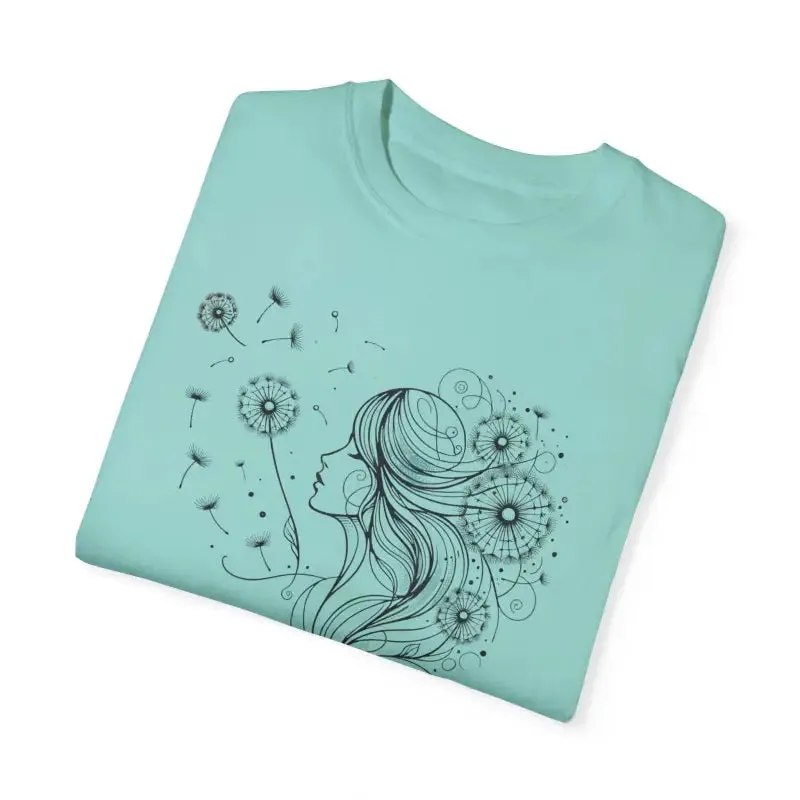 Dandelions Dreams Comfort Tee for Cozy Woman