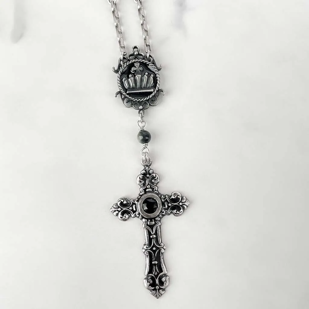 Dark Ruler Rosary Necklace