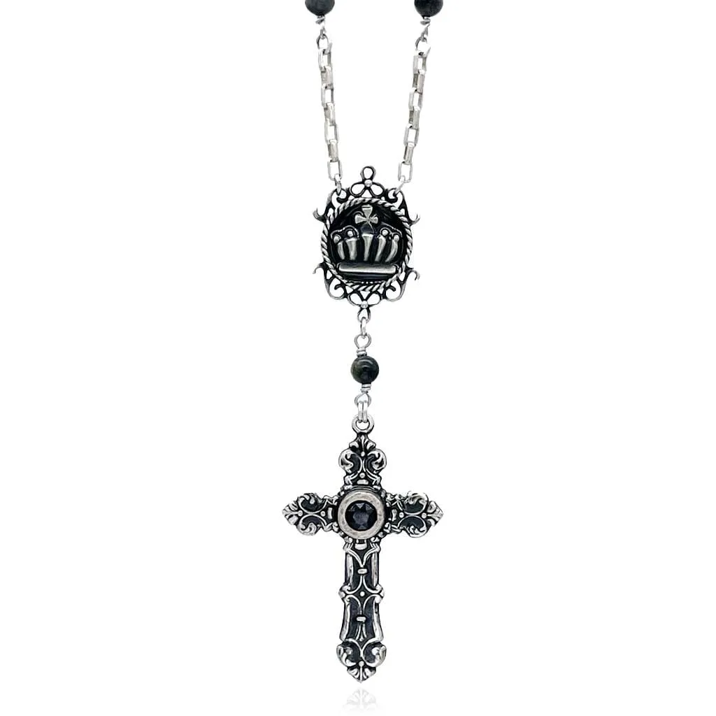 Dark Ruler Rosary Necklace