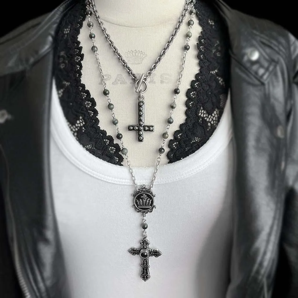 Dark Ruler Rosary Necklace