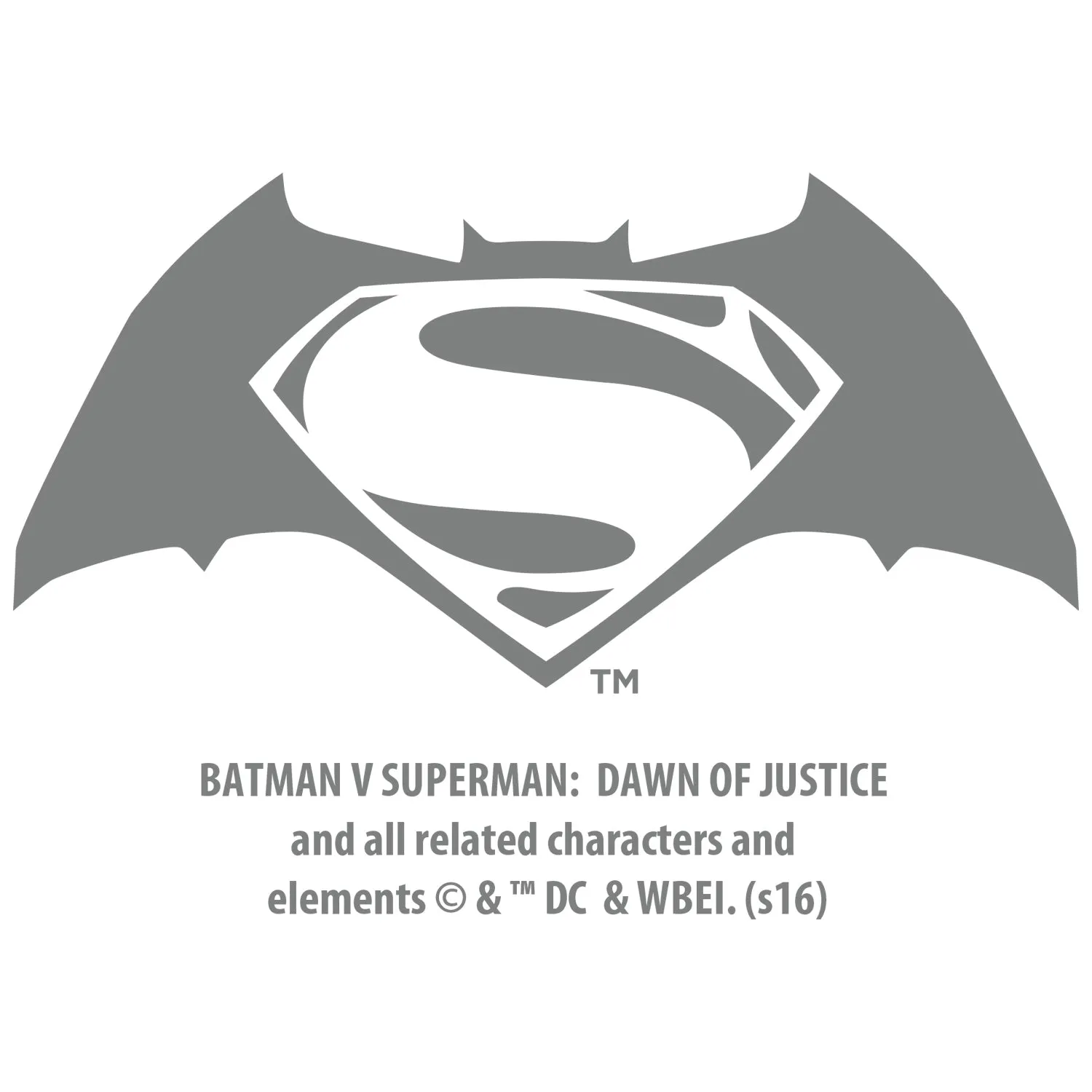 DC Batman V Superman Logo Graff Official Women's T-shirt (White)