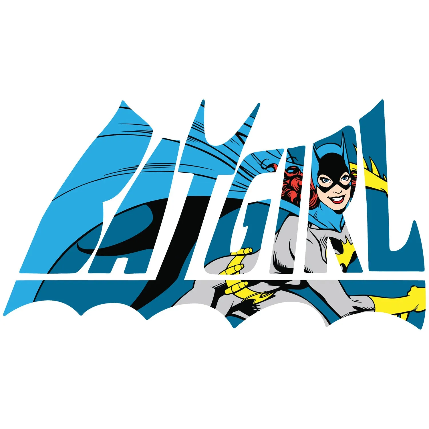 DC Comics Batgirl Logo Character Official Women's T-shirt (White)