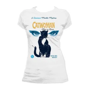 DC Comics Catwoman Cover Rome Official Women's T-shirt (White)