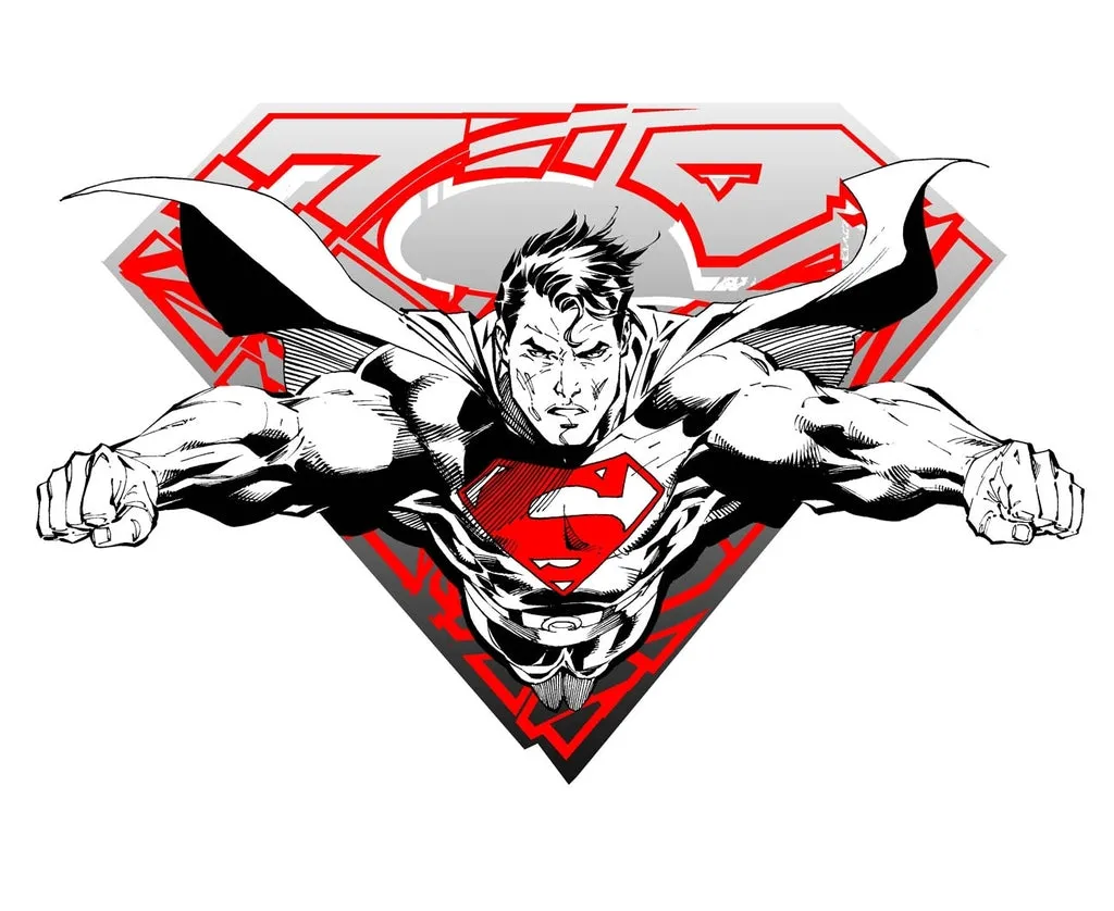 DC Comics Superman Logo Inc. Official Women's T-shirt (White)