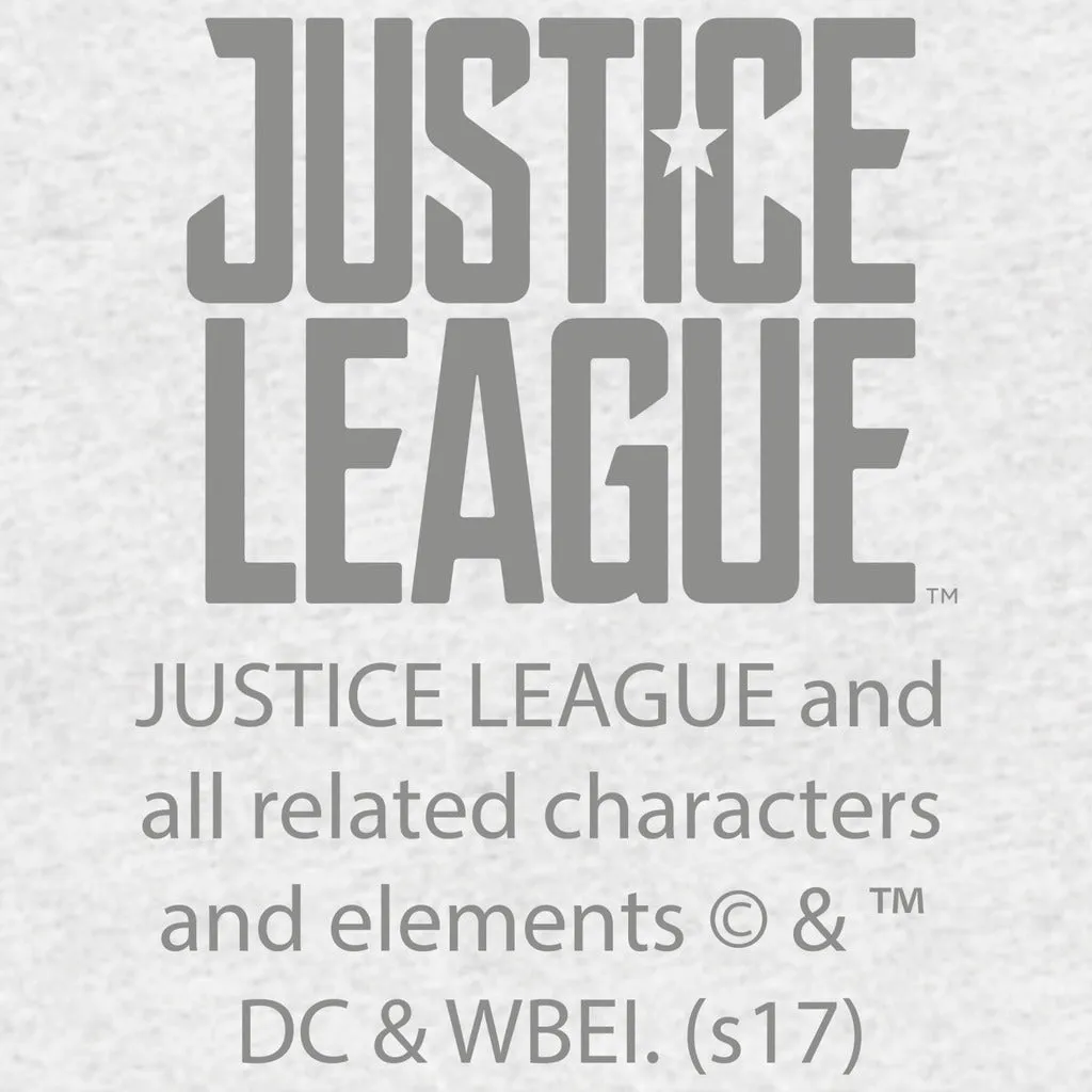 DC Justice League Logo Aquaman Trident Official Women's T-shirt (Heather Grey)