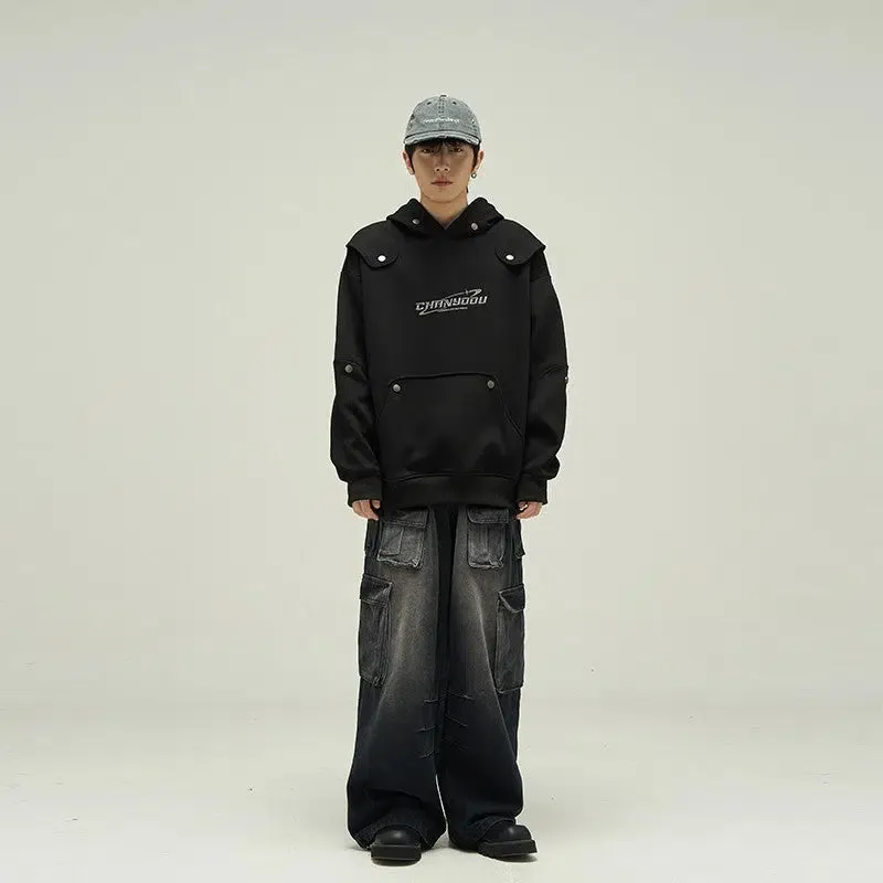Deconstructed Hooded Sweatshirt