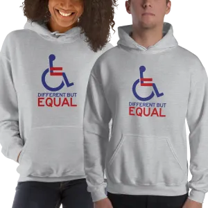 Different but Equal (Disability Equality Logo) Hoodie Light Colors