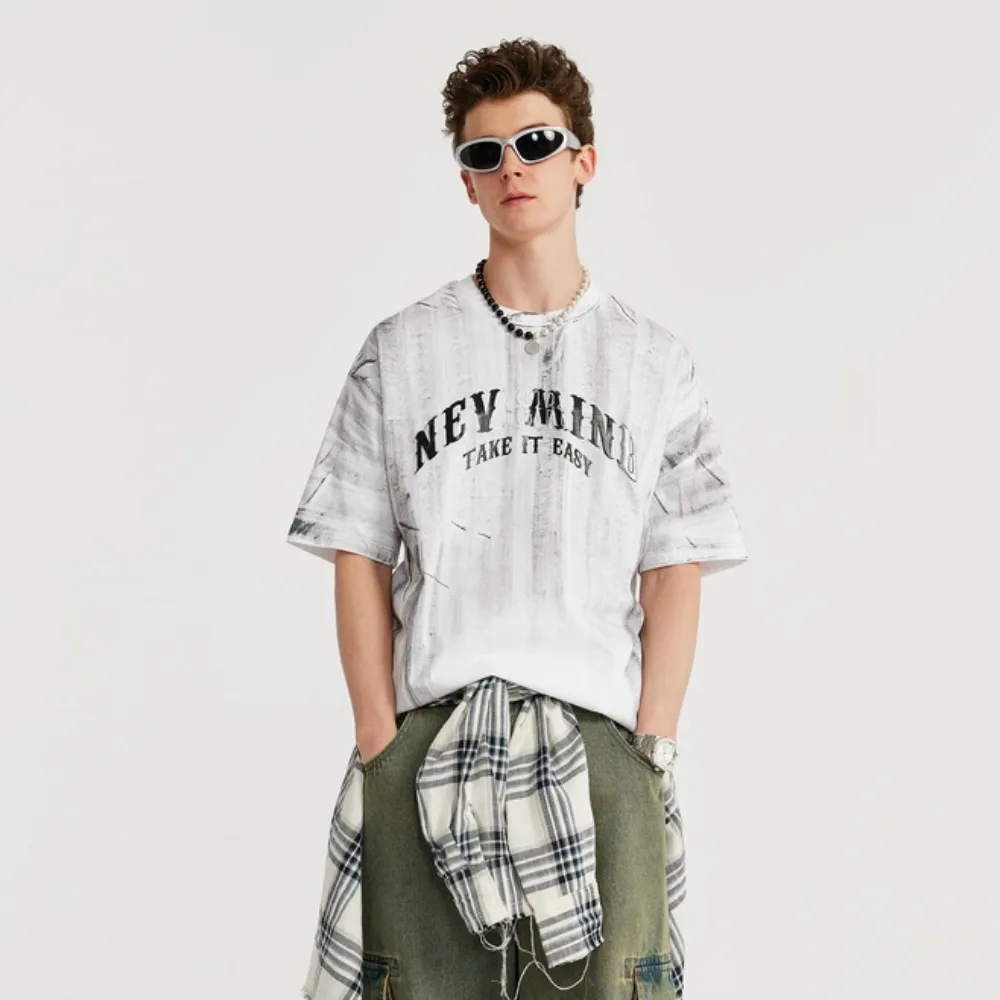 Distressed Lettering T-shirt