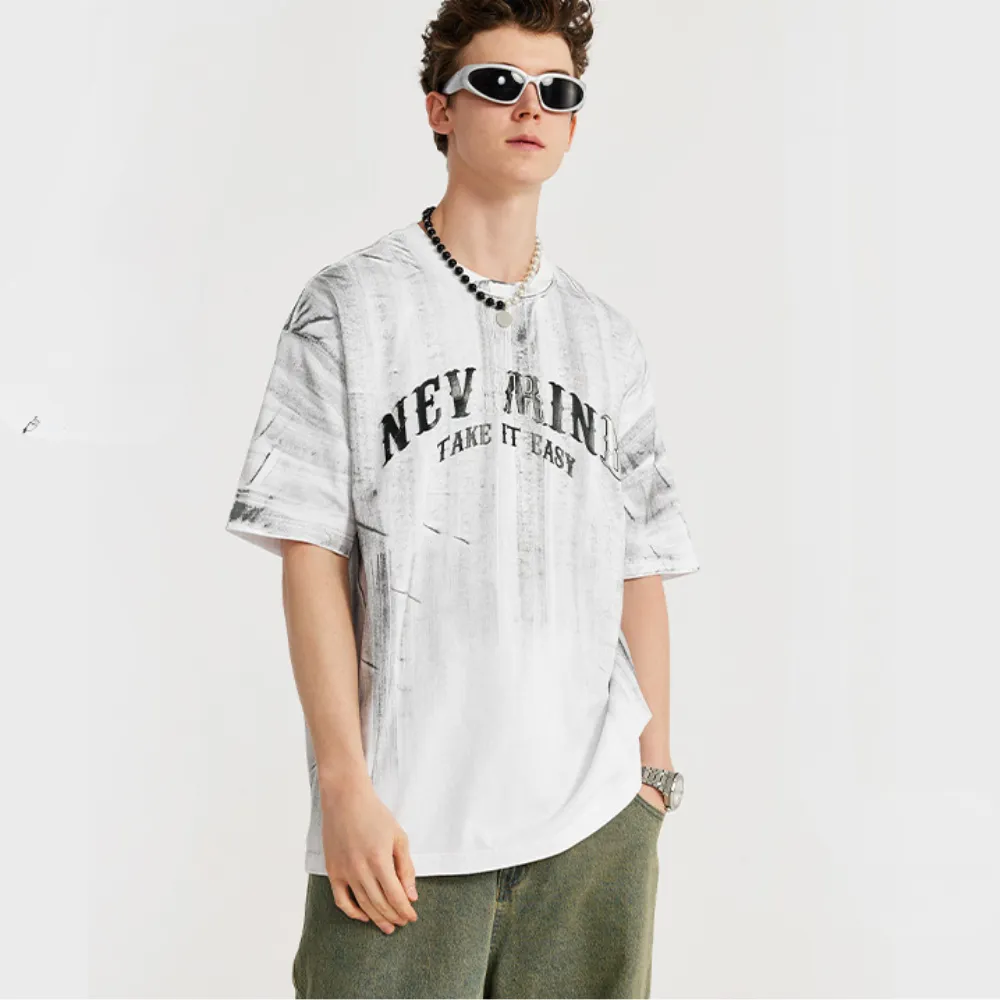 Distressed Lettering T-shirt