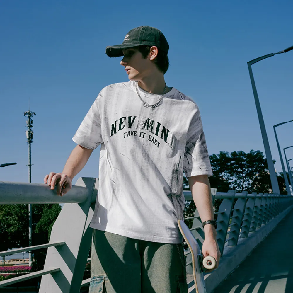 Distressed Lettering T-shirt
