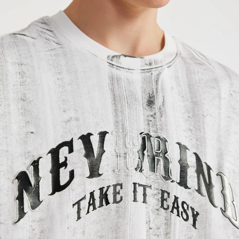 Distressed Lettering T-shirt