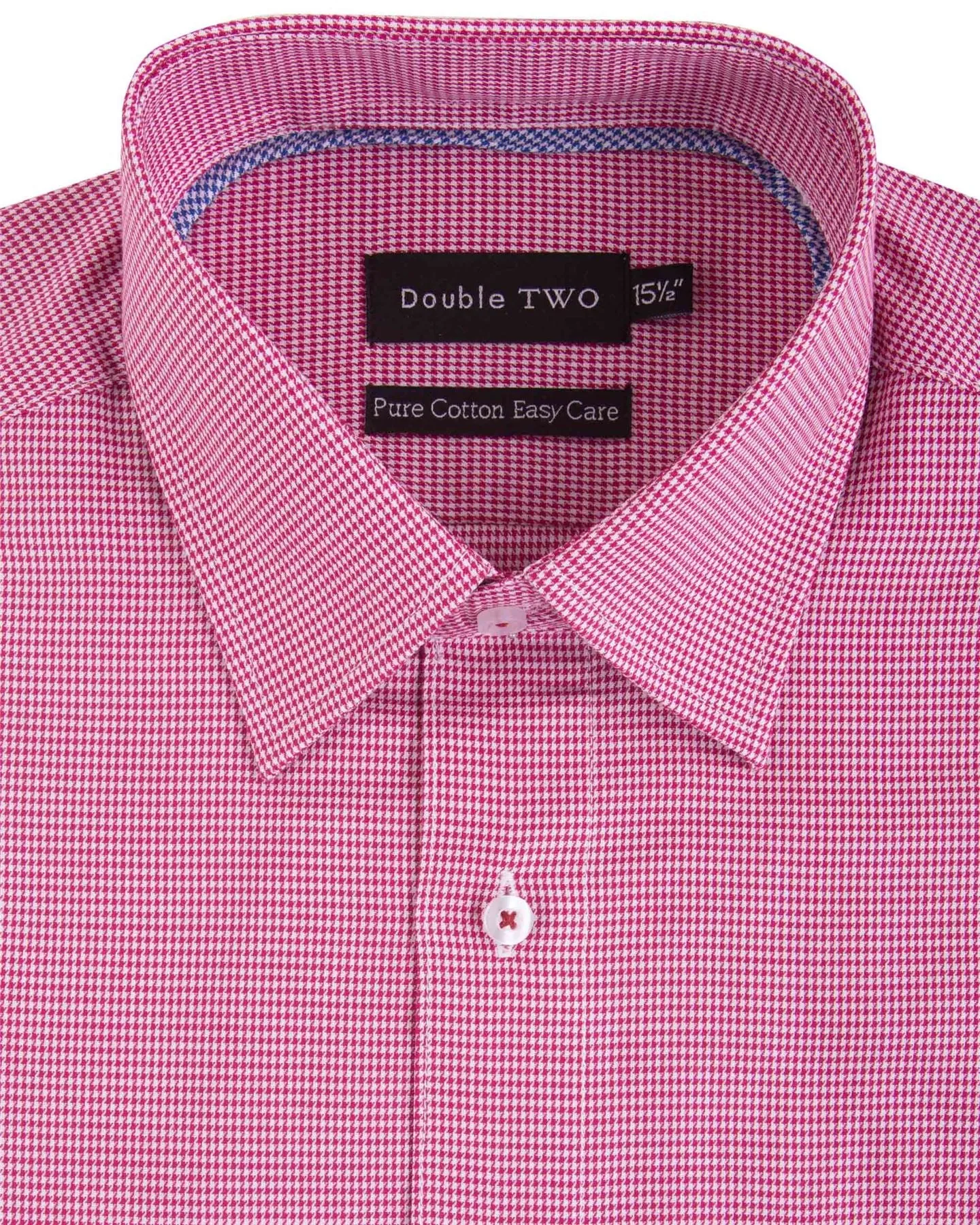 Double Two Mens Pure Cotton Patterned LS Shirts in Collar 15 to 23 Inches, Multiple Options