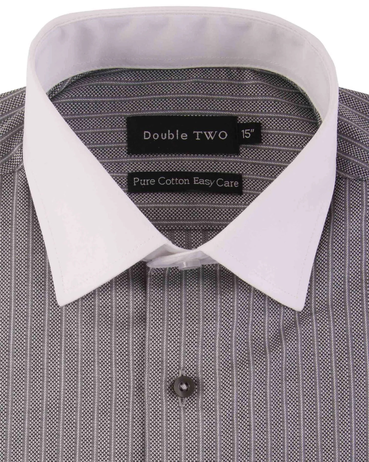 Double Two Mens Pure Cotton Patterned LS Shirts in Collar 15 to 23 Inches, Multiple Options