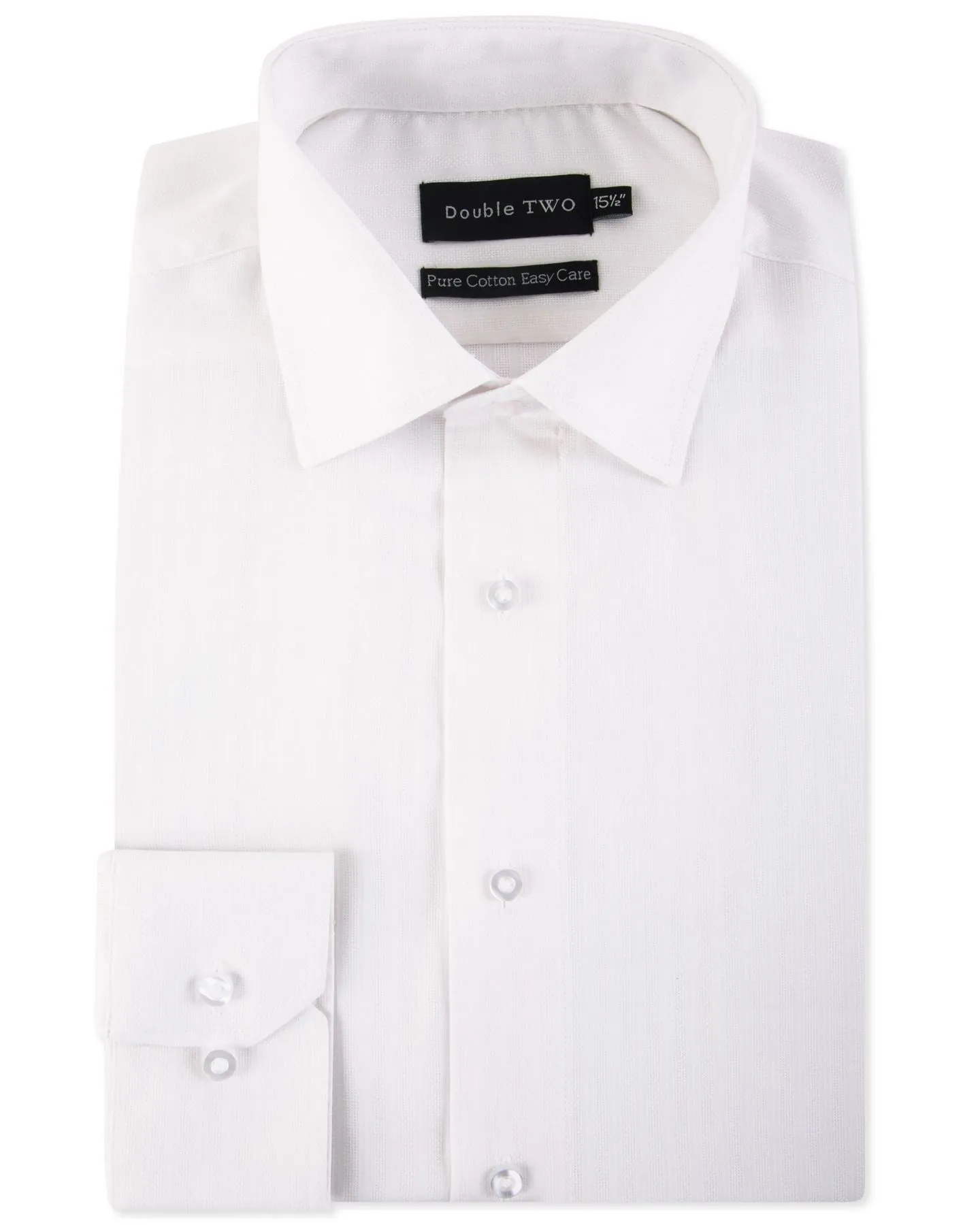 Double Two Mens Pure Cotton Patterned LS Shirts in Collar 15 to 23 Inches, Multiple Options