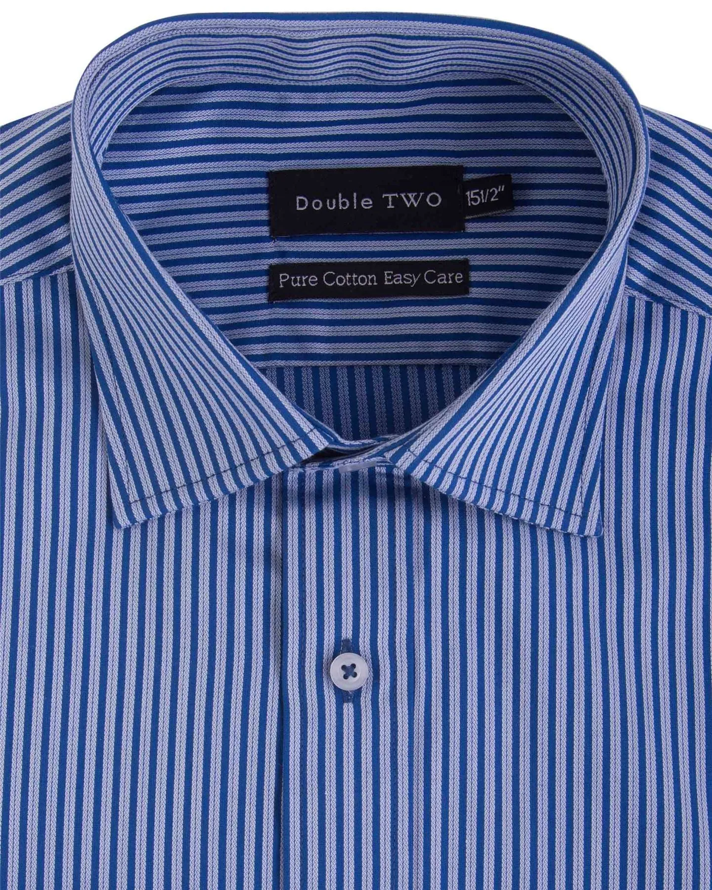 Double Two Mens Pure Cotton Patterned LS Shirts in Collar 15 to 23 Inches, Multiple Options