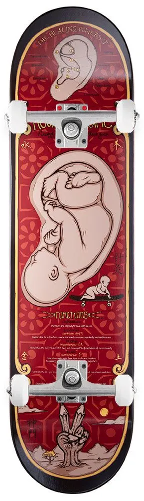 Drawing Boards Acupuncture Skateboard Custom Complete Skateboard - 8.32"