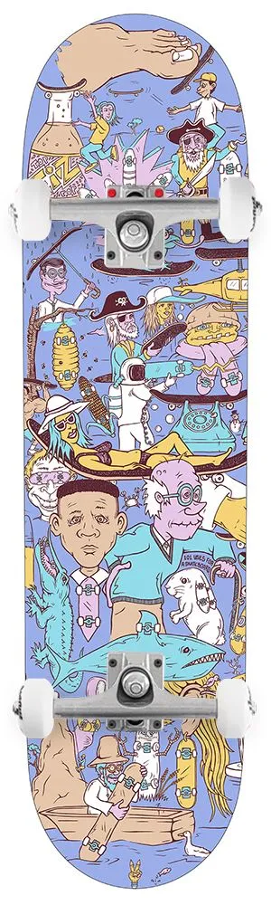 Drawing Boards No. 1 101 Uses for a Skateboard x Venom Skateboards Custom Complete Skateboard - 8.25"