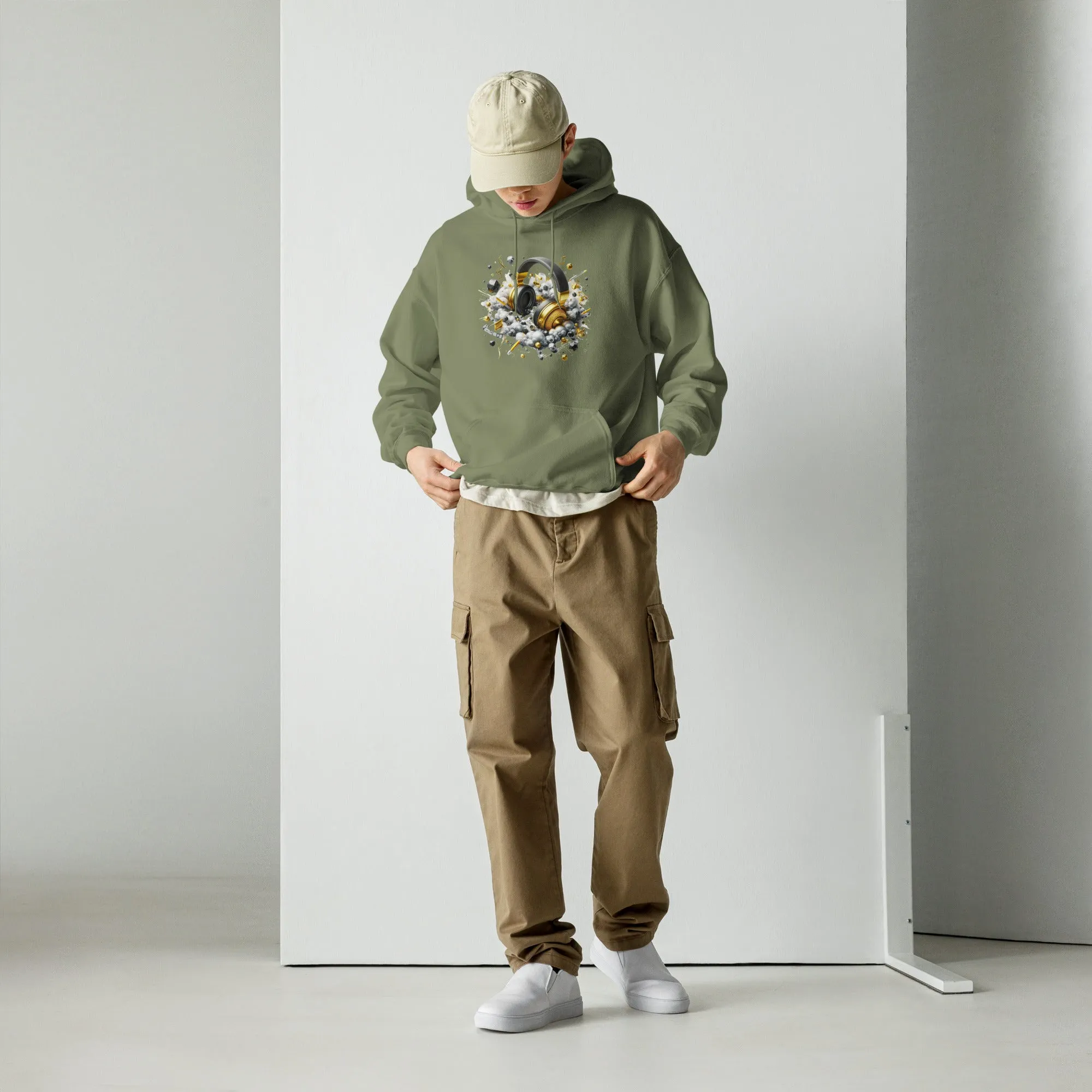 DUO MODERN "Gold Headphones" Hoodie