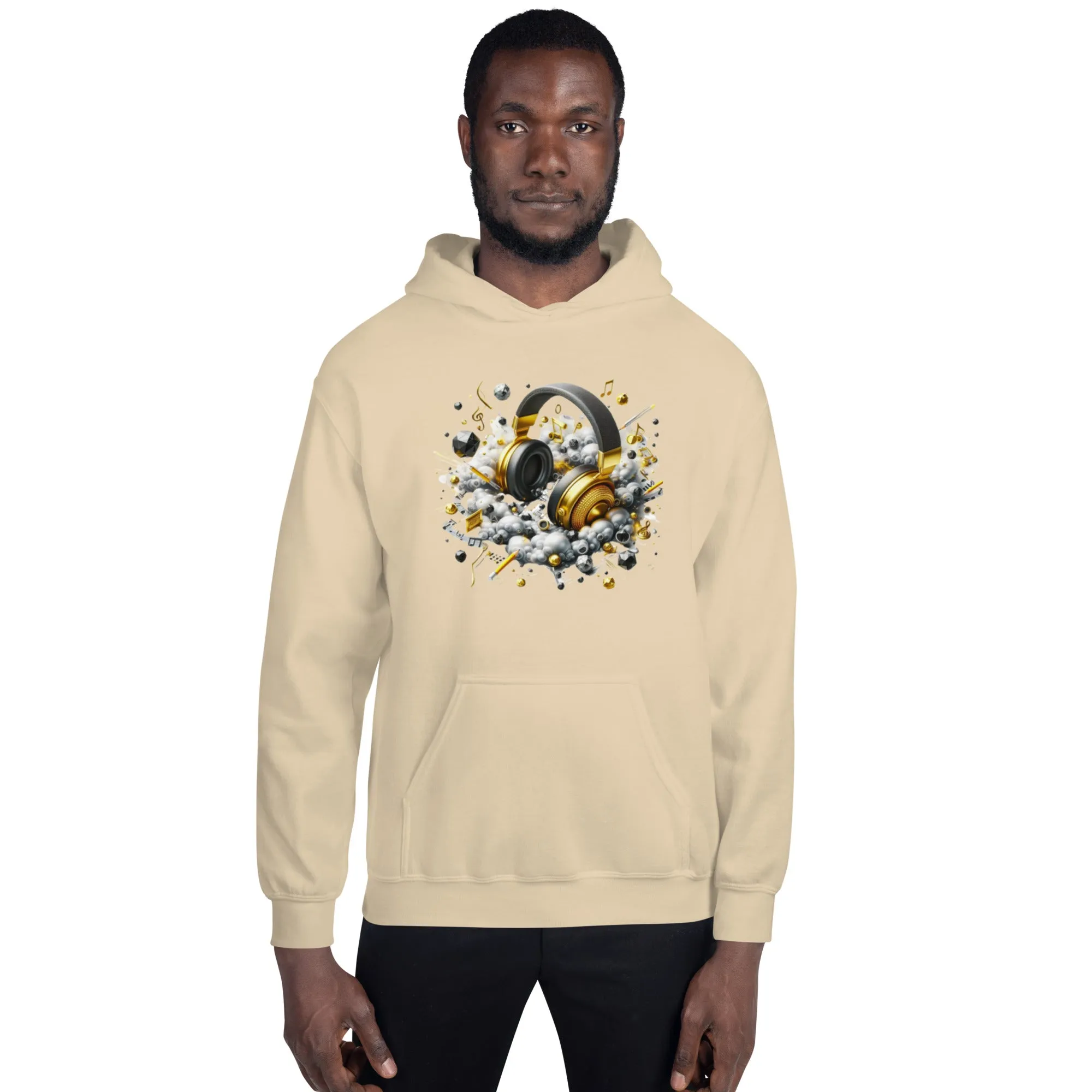 DUO MODERN "Gold Headphones" Hoodie