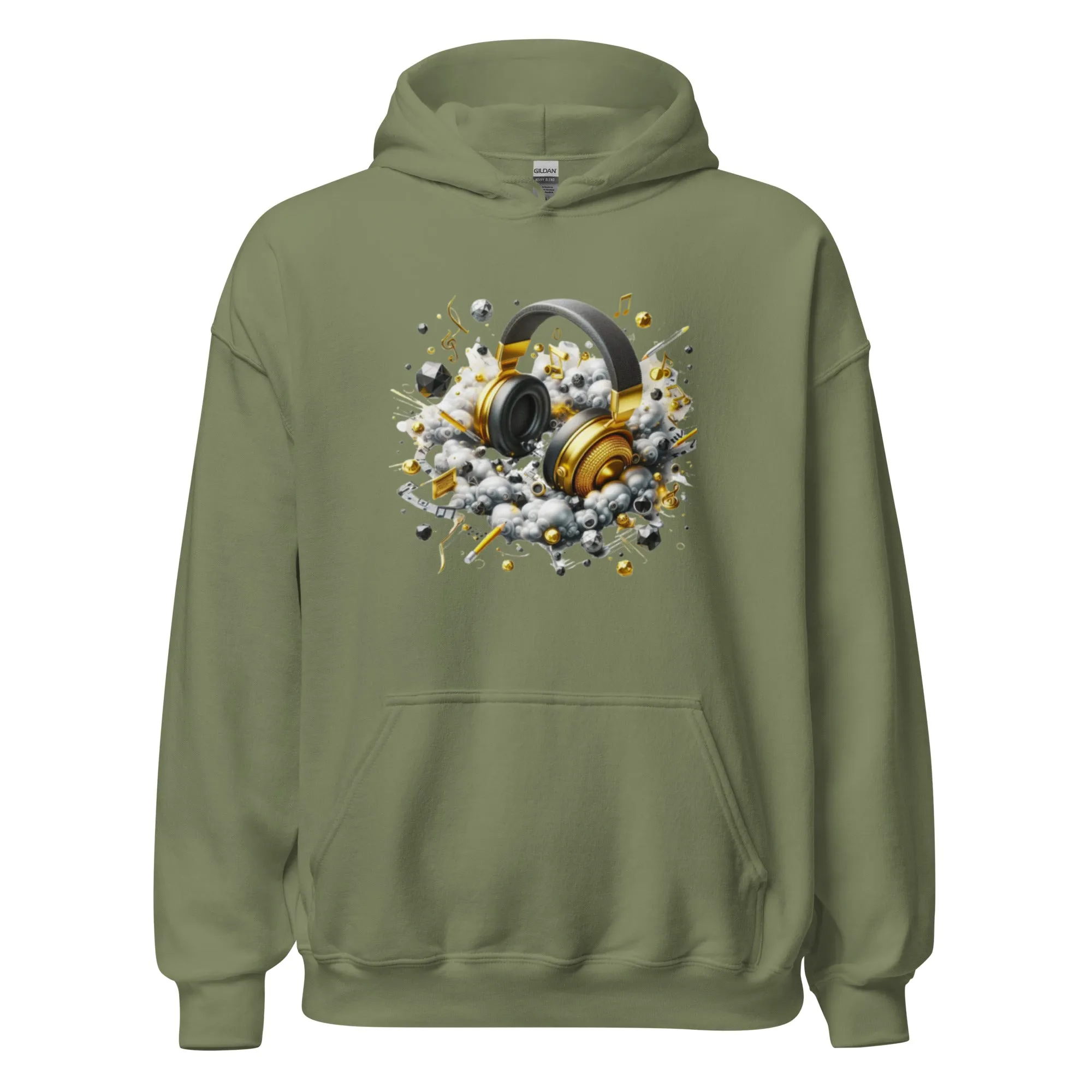 DUO MODERN "Gold Headphones" Hoodie