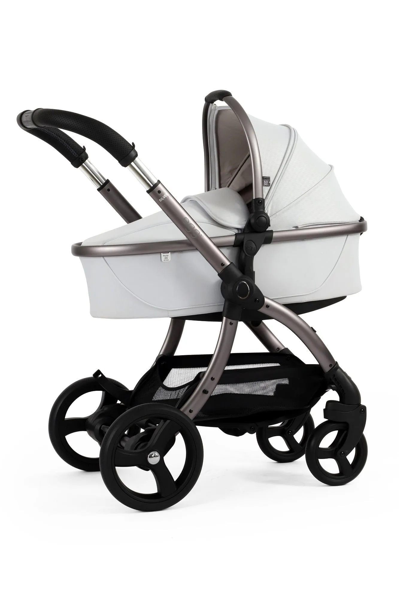 Egg 3 Luxury Cloud T i-Size Travel System - Houndstooth Silver
