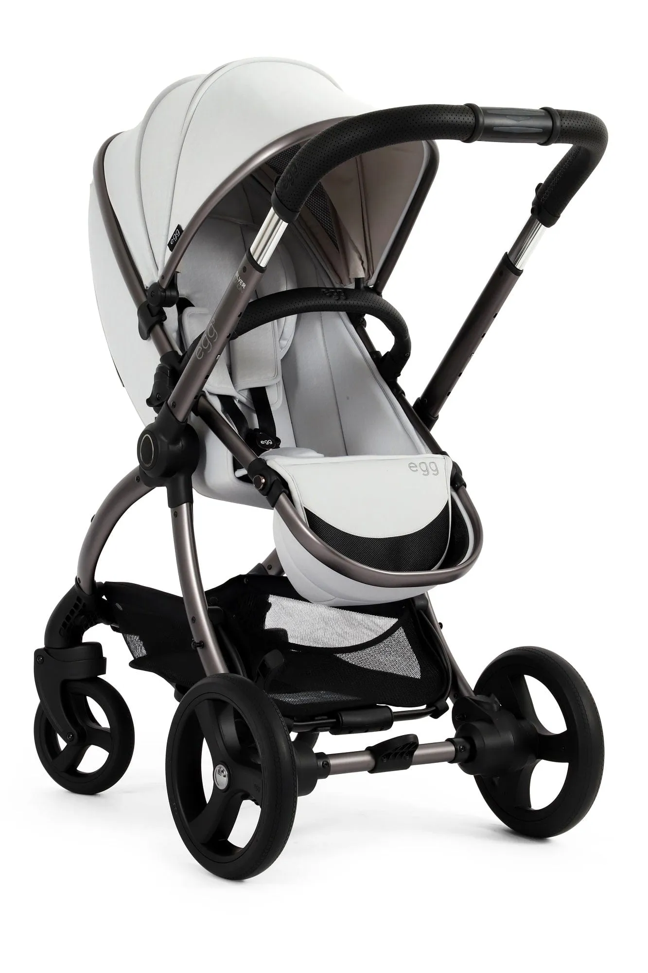 Egg 3 Luxury Cloud T i-Size Travel System - Houndstooth Silver