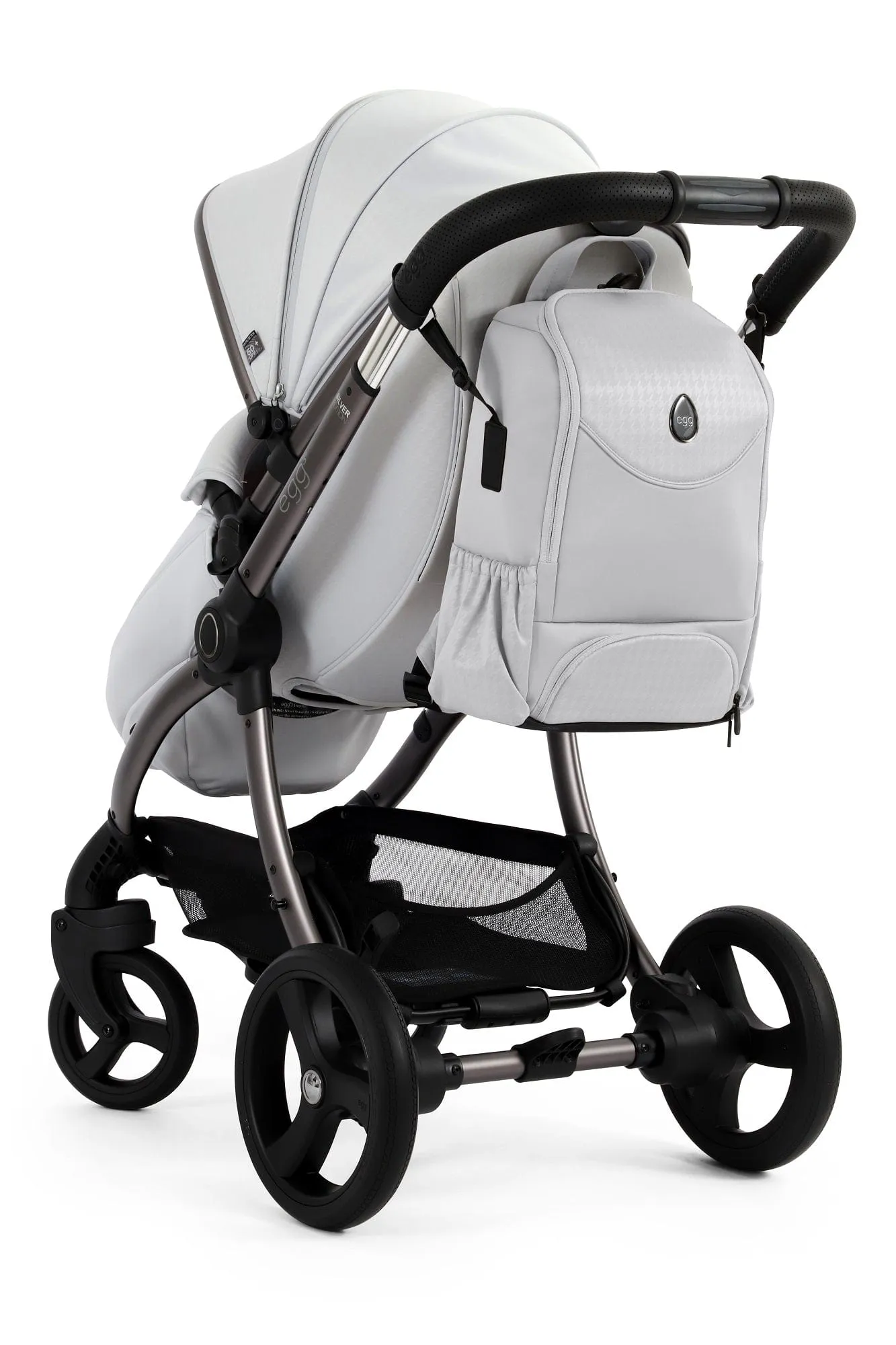 Egg 3 Luxury Cloud T i-Size Travel System - Houndstooth Silver