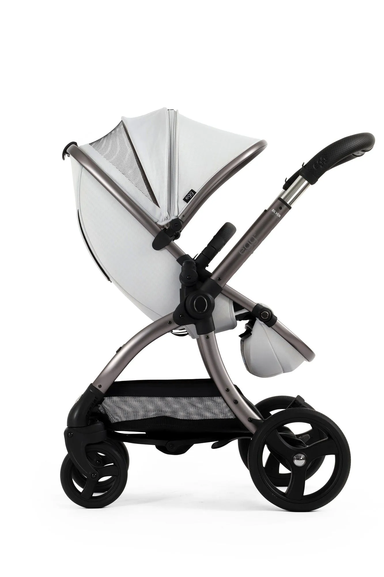 Egg 3 Luxury Cloud T i-Size Travel System - Houndstooth Silver